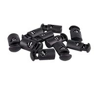 Janasiba Diametro 8 mm foro, cordoncino, fermacorda, nero, 10 pezzi