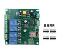 Janasiba ESP8266 ESP-12F - Relè WiFi a 4 canali, interruttore di ritardo AC90-250V / DC7-30V / 5V per IDE Smart Casa IOT Telecomando