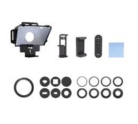 Janasiba F8 - Teleprompter universale per tablet, laptop, smartphone e fotocamere per streaming live e registrazione con grande schermo