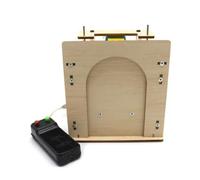 Janasiba HöLzerne Ascensore Porta 1 Casa Casa Garage Modello Porta Elettrica Kit DIY Tecnologia Giocattolo