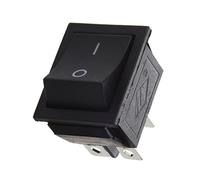 Janasiba Interruttore a bilanciere AC 250 V 16 A 4 pin ON/OFF I/O 2 posizioni DPDT Snap-in Boat 28 x 21 mm