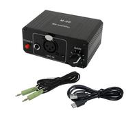 Janasiba Microfono Dinamico Amplificatore Microfono Condensatore M-20 Audio Alimentazione Fantasma 48V Carica Nero per Carica Audio Audio Altoparlante D