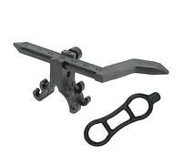Janasiba Mini supporto per centraggio ruota bicicletta, attrezzi per la regolazione del cerchione, attrezzi per la riparazione della ruota della bicicletta, accessori per biciclette, parti, nero
