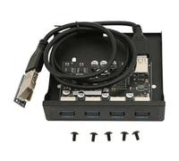 Janasiba Pannello frontale USB 4 porte USB 3.0 5Gbps PCIE a USB3.0 HUB per alloggiamento unità floppy desktop