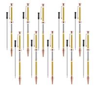 Janasiba Rotazione di 10 pezzi, set di penne da 7 mm, Slimline Twist Refill oro rosa per lavori in legno