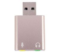 Janasiba Scheda audio USB 7.1 porta USB esterna per cuffie da 3,5 mm adattatore stereo audio microfono scheda audio per PC computer laptop
