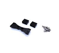 Janasiba Servo - Supporto per servo con asse in metallo, per MN D90 D91 D96 D99S RC, accessori per auto, colore: Nero