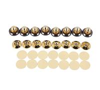 Janasiba Set di 8 punte per altoparlante placcato oro, altoparlante per CD, audio, subwoofer, amplificatore, giradischi isolanti, piedini