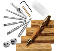 Janasiba Set di frese a penna, sistema di taglio per kit penna, 7 mm, 8 mm, 3/8, 27/64, 10 mm, per kit penna, per la lavorazione del legno