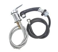 Janasiba Set di ricambio per lavabi per parrucchieri, tubi per acqua calda e fredda, tubo per doccia, rubinetto