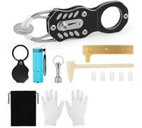 Janasiba Set di tester per monete d', per test di risonanza e confronto delle dimensioni, lente d'ingrandimento//