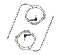 Janasiba Sonda di carne ad alta temperatura per barbecue a pellet e fumatori a pellet compatibile con, 2 pezzi impermeabile barbecue sonda