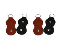 Janasiba Supporto per chitarra - in pelle borsa (confezione da 4 - nero, )