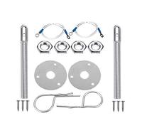 Janasiba Supporto universale per motore cofano pin lock latch kit gara sport carrello lega argento