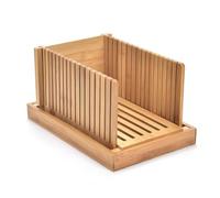 Janasiba Tagliapane in legno di bambù per pane fatto in casa, tagliere per pane toast, macchina per pane con spessore regolabile per torte B