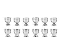 Janasiba Uova Tazza Ripiano In Acciaio Inox Morbido Uova Bollite Tazza Titolare Può Fuori Piccoli Bicchieri Da Vino 12 Set