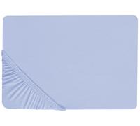 JANBU Coprimaterasso elasticizzato Azzurro 90x200 cm Cotone