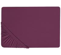 JANBU Coprimaterasso elasticizzato Bordeaux 90x200 cm Cotone