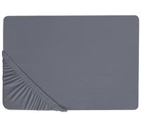 JANBU Coprimaterasso elasticizzato Grigio scuro 90x200 cm Cotone