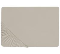 JANBU Coprimaterasso elasticizzato Tortora 90x200 cm Cotone