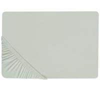 JANBU Coprimaterasso elasticizzato Verde chiaro 160x200 cm Cotone