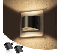 JandCase Automatic Twilight Sensor Night Light, 2 Pack Dimmable Night Light Socket, 3000K Warm White (30/60/100Lm) Ideal for Children's Room, Hallway, Bedroom