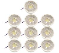 Jandei - 10 moduli LED ultra sottili ø50 x 23 mm per faretti da incasso, 7 W 750 lumen, luce fredda 6000 K, tecnologia DOB. Sostituzione GU10/MR16. Illuminazione per interni IP20.