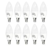 JANDEI - 10 lampadine LED E14 C37 da 7 W equivalente a 60 W, 330° di apertura, luce bianca neutra 4200 K
