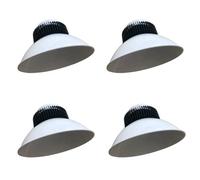 JANDEI - 4x Campana LED Industriale White 200W 20.000 Lumen, Bianco Freddo 6000K SMD3030 per uso Interno IP20. Illuminazione Ideale per Navi Industriali, Commerci, Garage