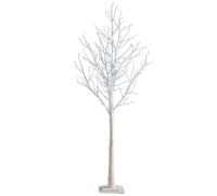 Jandei - Albero a LED decorativo natalizio, altezza 150 cm, bianco freddo 6000 K, 80 LED, 24 V, trasformatore incluso, per casa, salotti, feste interne ed esterne