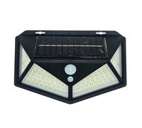 Jandei - Applique Solare Parete 800 Lumen 114 LED, batteria 2400mAh, sensore di movimento. Perfetto per esterni, giardino, parco, corridoio, case, fattorie, ville, terrazze.