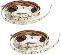 Jandei - Confezione da 2 strisce LED 5 metri 12 V per esterni IP65, luce super calda 2700 K, 600 LED SMD2835, luci LED impermeabili per decorazione balcone, giardino, cortile (non include
