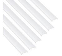 JANDEI - Confezione da 6 diffusori per profili in alluminio, illuminazione a striscia LED per interni IP20. Dimensioni 13,5 mm x 4,2 mm x 11,5 mm - 6 x 1 metro (Bianco)