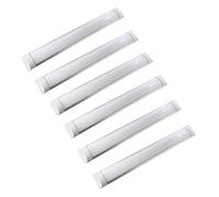 JANDEI - Confezione da 6 schermi LED integrati, 36 W, lunghi 120 cm, alta luminosità con 4000 lumen, bianco freddo 6500 K, illuminazione a 120°. Ideale per aree di lavoro, case e garage.