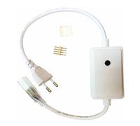 Jandei - Controller RGB per striscia LED RGB 220 V AC. Supporta fino a 400 W e 25 metri di striscia. Include perno connettore e tappo finale.