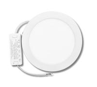 JANDEI - Downlight LED 12W Rotondo Montato a superficie, (equivalente a 100W), Alluminio, Anello bianco opaco. Alimentazione inclusa. (1 Unità, Bianco Freddo 6000K)