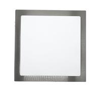 JANDEI - Downlight LED 18W Quadrato Incasso Finitura Acciaio. Perfetto per Soggiorni, Camere da letto, Corridoi, Uffici, Case, Cucine. (Bianco Caldo 3000K)