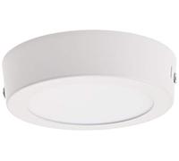 JANDEI - Downlight LED 6W Rotondo Montato a superficie (equivalente a 50W), Alluminio, Anello bianco opaco Alimentazione inclusa. (1 Unità, Bianco Freddo 6000K)