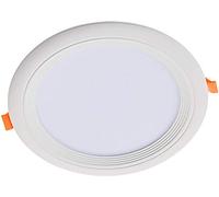 Jandei -Downlight rotondo da incasso LED oceano -35.000 ore 1260 lumen - 18 W 3000 K - Luce calda (gialla)