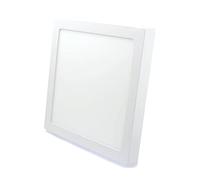 JANDEI - Faretto LED da incasso da 24W, forma quadrata, superficie bianca. Perfetto per casa, soggiorno, corridoio, camera da letto, ufficio. Dimensioni 28,5 x 28,5 x 3 cm. (Bianco neutro 4200K)