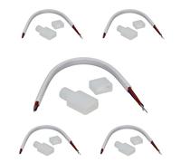 Jandei - Kit cavo di collegamento + tappi per strisce 220 V auto-rettificate. Lunghezza del cavo 14 cm. Confezione da 5 unità