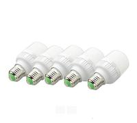JANDEI - Lampadina LED 5 x 5W E27 Luce filettata 6000K Bianco freddo. Equivalente a 35W a incandescenza.