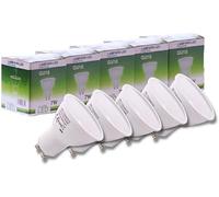 JANDEI - Lampadina LED GU10 da 7 W, luce bianca calda 3000 K - Confezione da 5-650 lumen, non dimmerabile (equivalente a una lampada alogena da 27 W) - Per uso interno - Durata fino a 15 anni