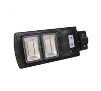 JANDEI - Lampione Solare Integrato a LED, 950 lumen equivalenti a 60W alogeni, per esterni IP67, bianco freddo 6500K, batteria ricaricabile e telecomando rilevamento del movimento, 2 anni di garanzia