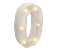 JANDEI - Lettere LED, Numeri Luminosi, Figura a Cuore, 22cm, con Luce Calda per Decorazione e Atmosfera, Luci Notturne Scrivania, Compleanni, Matrimoni, Vetrine. Funzionano con batterie AA (0)