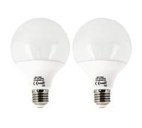 JANDEI - Pacco da 2 x Lampadine LED Globo, G95 E27, 15W (Equivalente a 100W) 1500 Lumen, Luce Bianca Caldo 3000K, CRI＞80, Angolo del Fascio di 270 Gradi, Non Dimmerabili, Ufficio, Casa, Cucina.