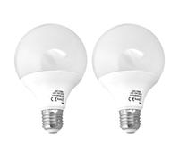 JANDEI - Pacco da 2 x Lampadine LED Globo, G95 E27, 15W (Equivalente a 100W) 1500 Lumen, Luce Bianca Neutra 4200K, CRI＞80, Angolo del Fascio di 270 Gradi, Non Dimmerabili, Ufficio, Casa, Cucina.