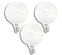 JANDEI - Pacco da 3 x Lampadine LED Globo, G95 E27, 18W (Equivalente a 140W) 1800 Lumen, Luce Bianca Freddo 6000K, CRI＞80, Angolo del Fascio di 270 Gradi, Non Dimmerabili, Ufficio, Casa, Cucina.