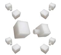 Jandei - Profilo flessibile in silicone 5 metri per striscia LED con PCB fino a 10 mm di larghezza. Formato quadrato 16 mm x 16 mm. Adatto per esterni, colore bianco (10 tappi profilo superficie)