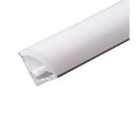 Jandei - Profilo flessibile in silicone per angolo, 16 mm x 16 mm, 5 metri. Emissione laterale di luce, IP67 per esterni. Per strisce LED fino a 8 mm (profilo 5 metri)